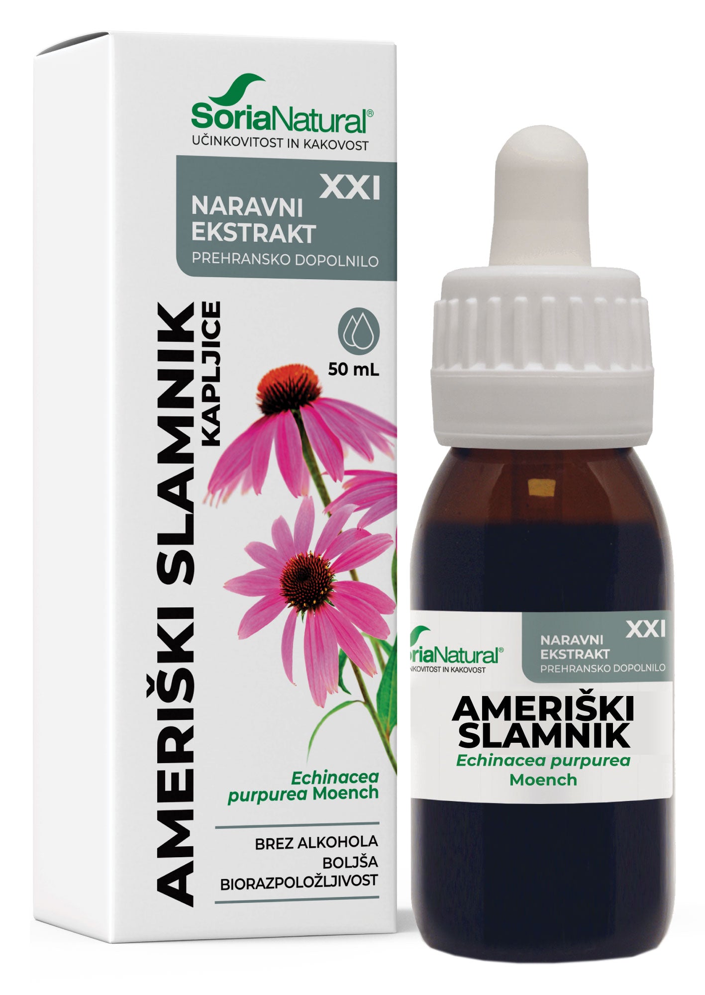 Ameriški Slamnik XXI kapljice Soria Natural