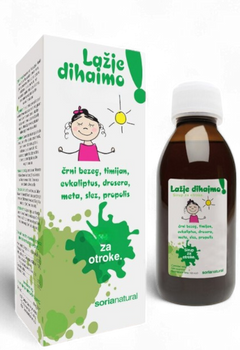Lažje dihajmo sirup za otroke Soria Natural