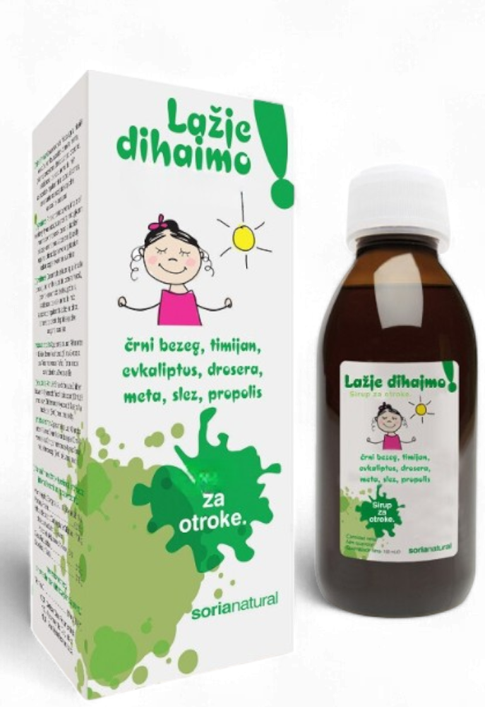 Lažje dihajmo sirup za otroke Soria Natural