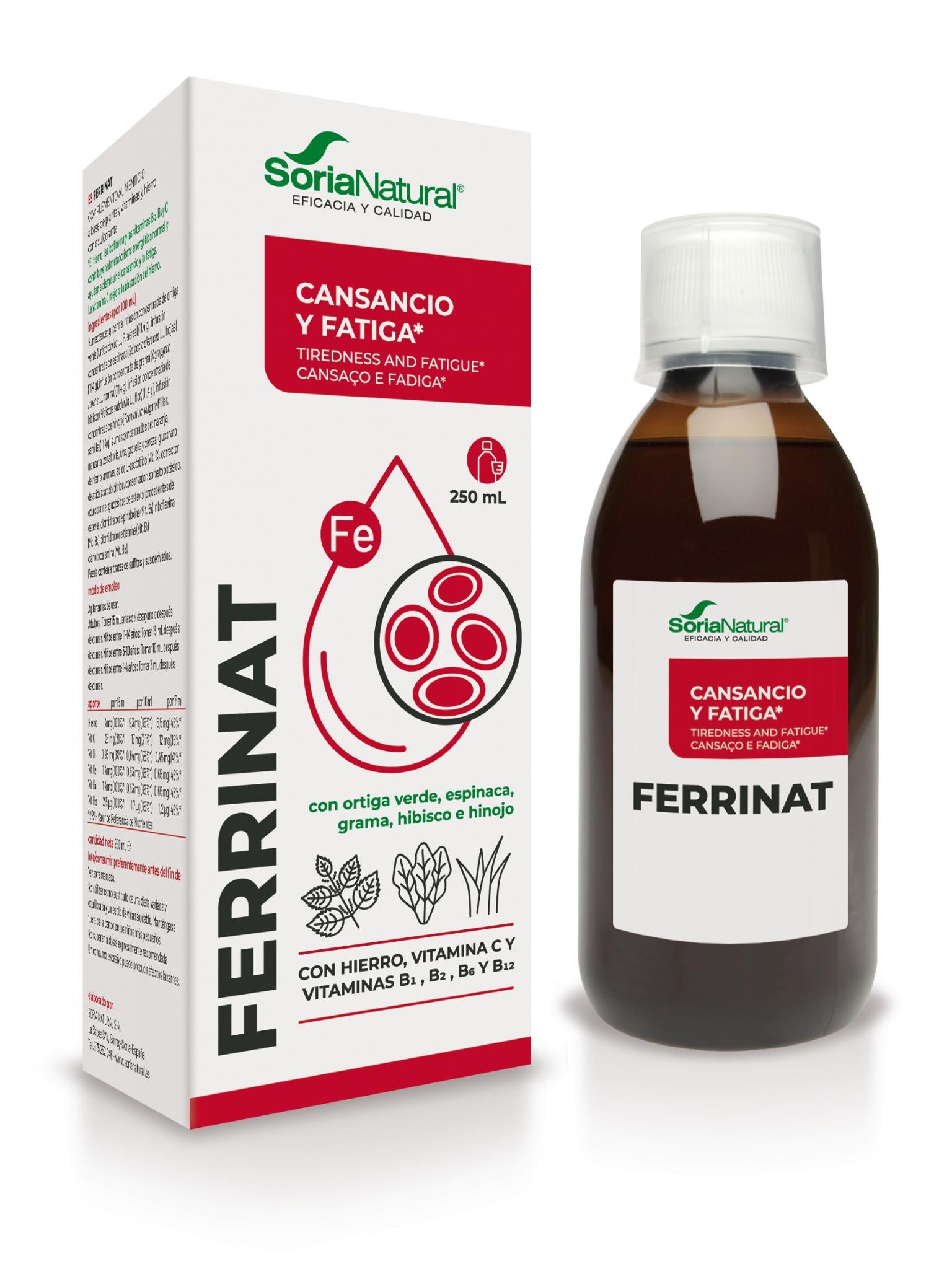 Ferrinat z železom Soria Natural