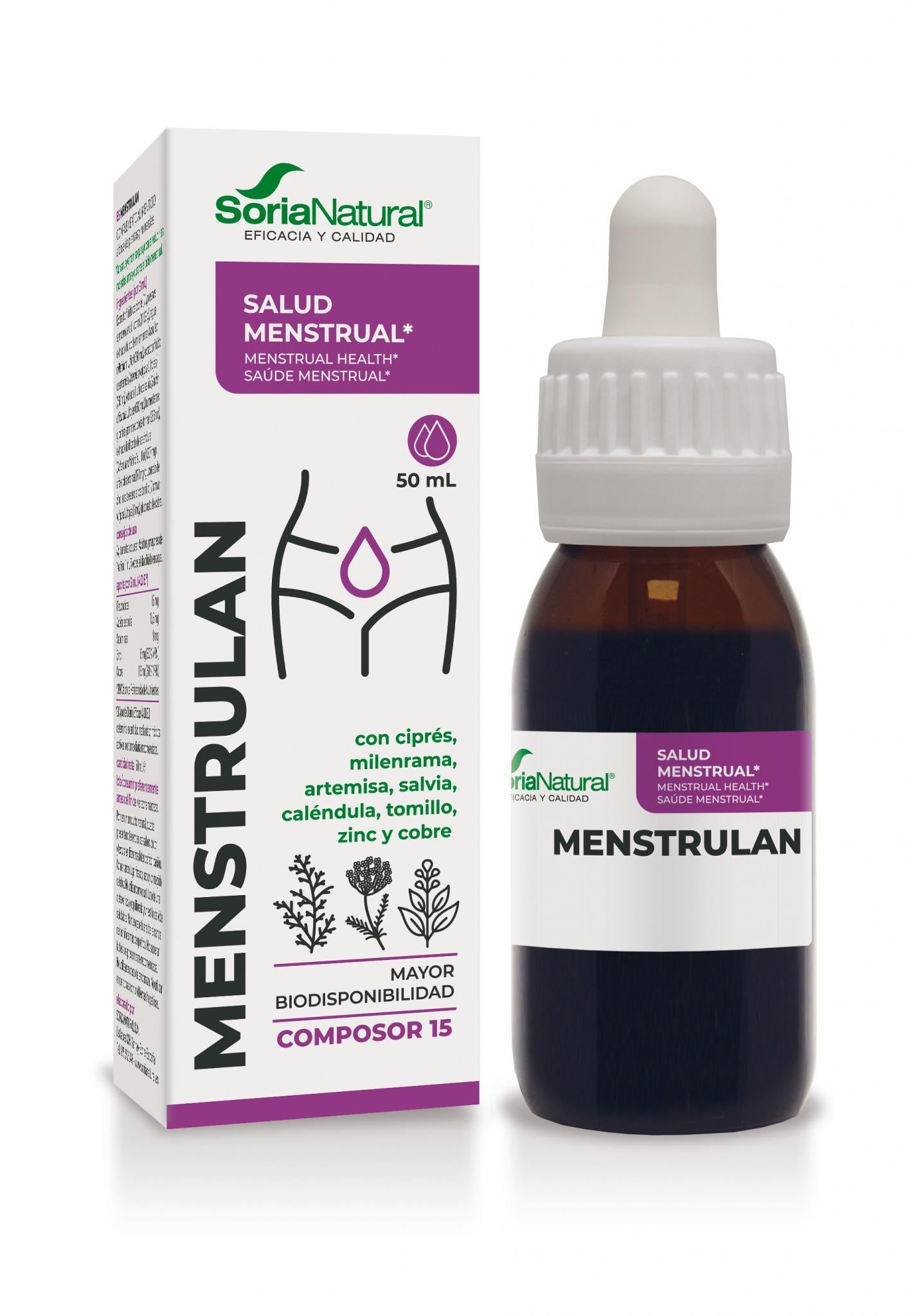 Menstrulan kompleks kapljice Soria Natural