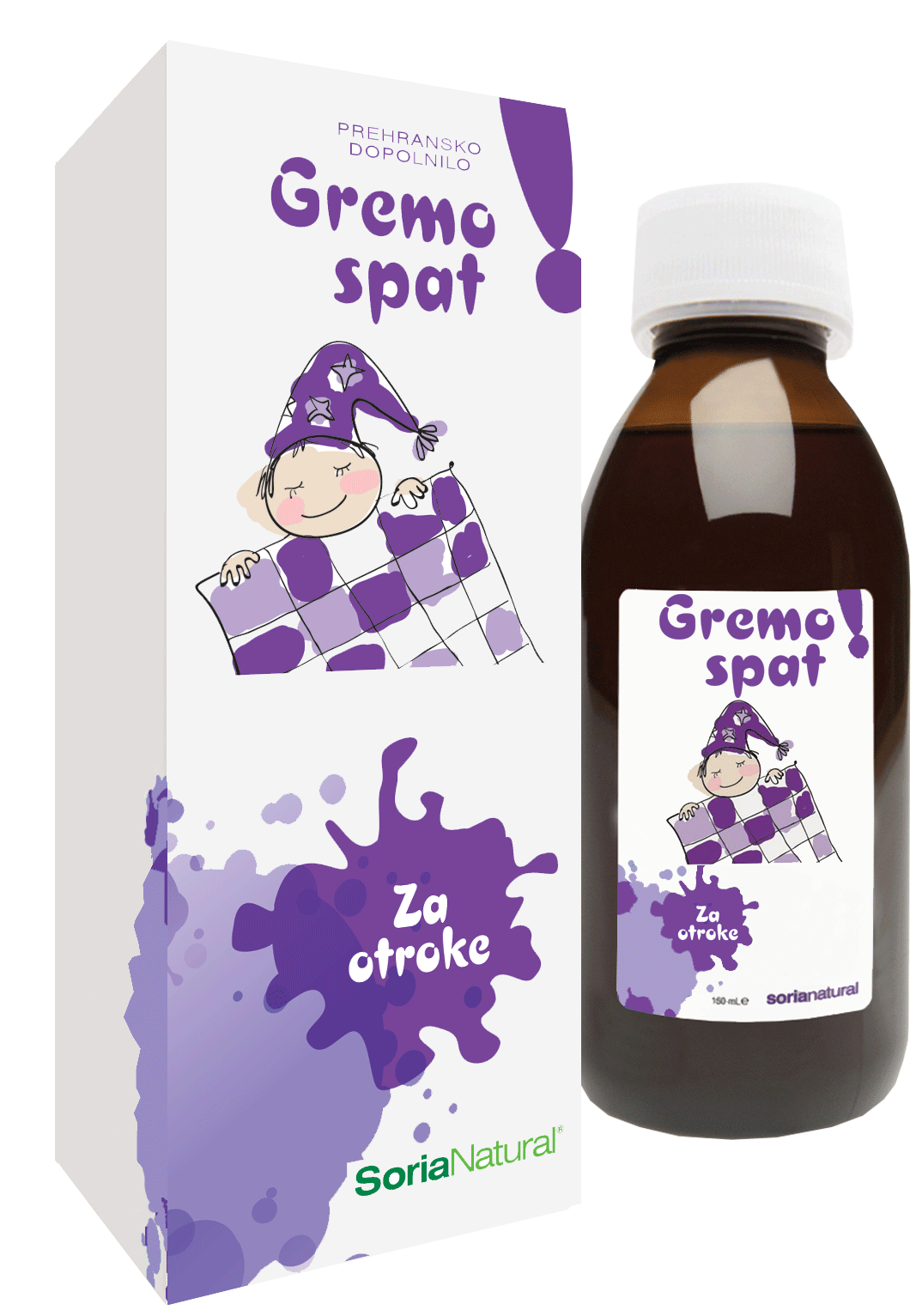 Naraven sirup za otroke za spanje in pomirjanje Gremo spat! Soria Natural